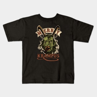 Merry Krampus Christmas Xmas Kids T-Shirt